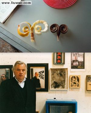 FIUWAC Side Illustration 442-2003 Patrick Healy and selected artworks for FIUWAC, FIU atelier, 2003,  Photo Waldo Bien 
